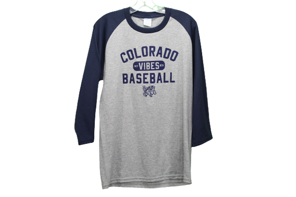 Colorado Baseball Grey 3/4 Sleeve